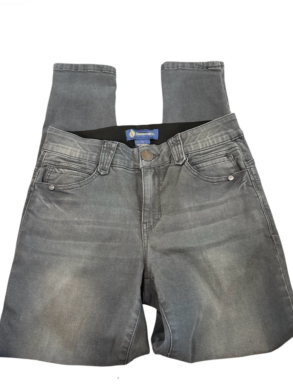 Democracy Ab Solution Womens Gray Skinny Jeans Sz 6‎ Stretch
